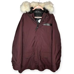 COACH XXL 3 in 1 Shearling Parka CB587 OX BLOOD Burgundy *defect*
